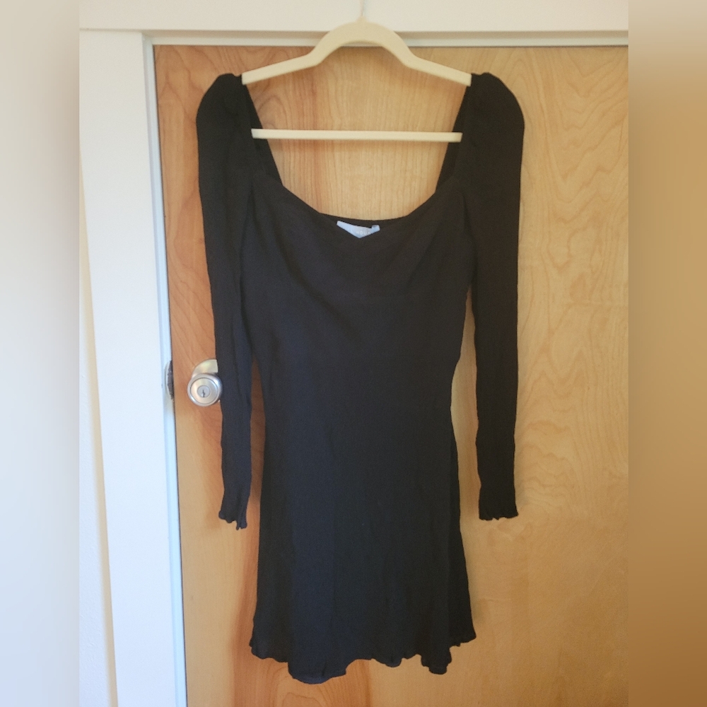 Hill House Short Black Long Sleeve Dress Size Small